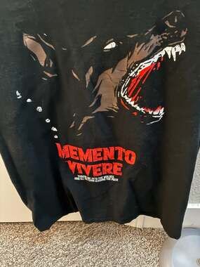 Classy Outlaw Memento Vivere Wolf In Time T-Shirt Black